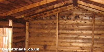 shed roof underside