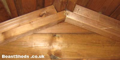 shed roof underside